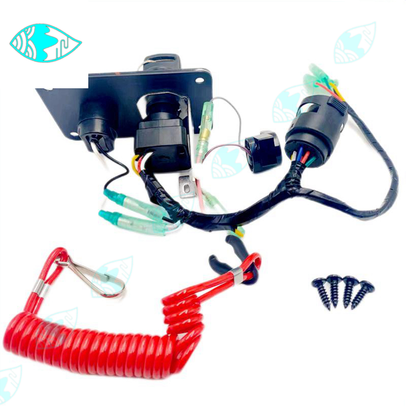 704 Control Box Mounting Screws Assembly 704-82570-08 Outboard Engine Single Key Switch Panel, For Yamaha Outboard Motors