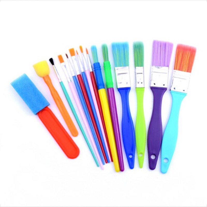 Cały zestaw pędzelków robić gąbek dla dzieci pędzel robić malowania dzieci graffiti dla dzieci zabawki edukacyjne malowanie zabawek