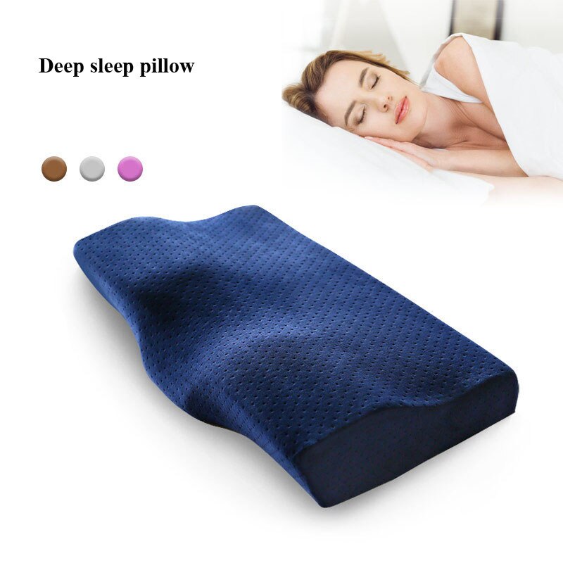Memory Foam Pillow 2 Sizes Orthopedic Pillow Memory Foam Neck Pillow Slow Rebound For Cervical Health Care Soft Pillow Massage