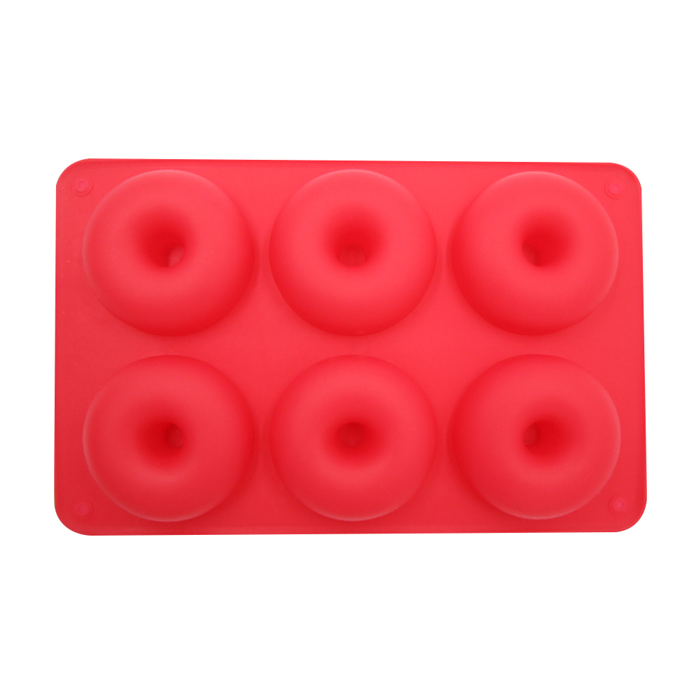 6-See-Silikon-Krapfen-bilden, Backform, antihaftbeschichtet, zum Backen, Gebäck, Schokolade, Kuchen, Nachtisch, DIY-Dekoration, Werkzeuge, Bagels, Muffins, Donuts: Freier Raum