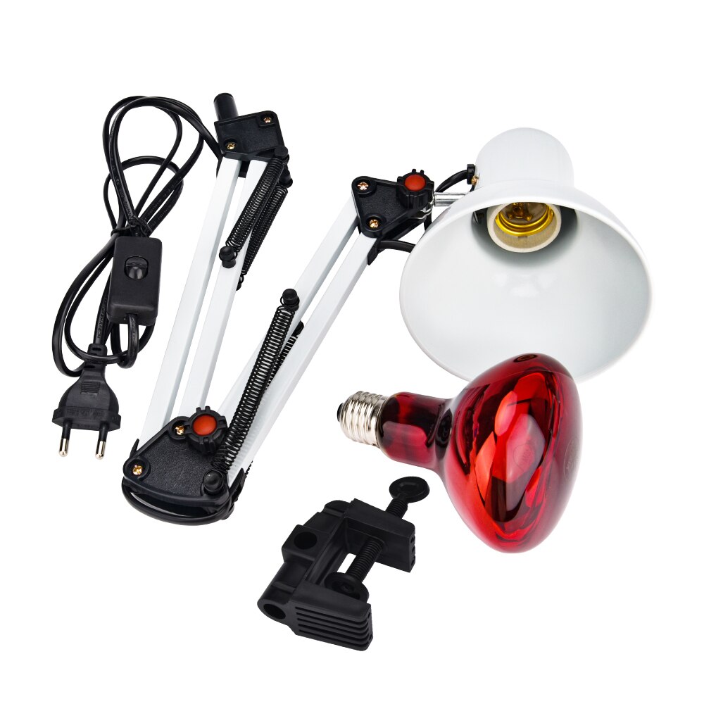 Lámpara de terapia de calefacción por infrarrojos, 220V, 100W, para aliviar el dolor de rodilla, fisioterapia, con bombilla infrarroja, 3 unidades