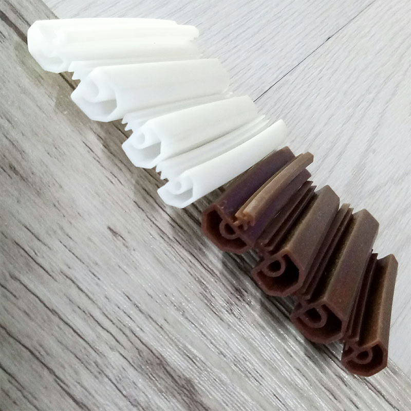 Bande de porte scellée en caoutchouc de silicium | Caoutchouc de silicium, insonorisée, bande de porte, porte/fenêtre, type fente scellée, carré, premium