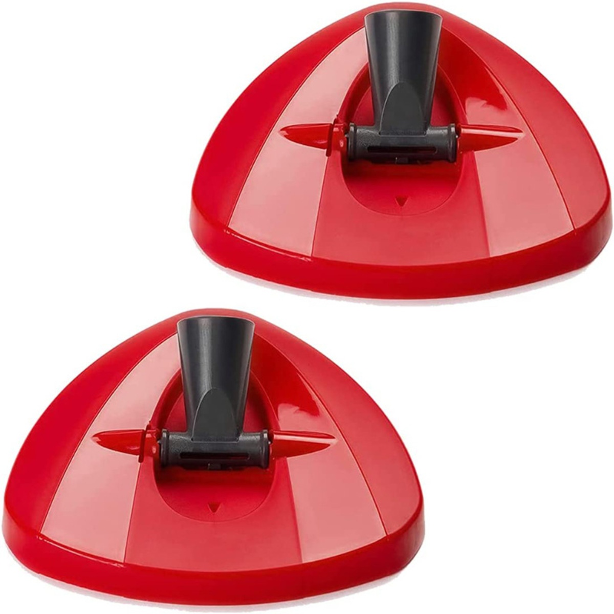 Upgraded Spin Mop Replace Scrub Brush Compatible with Vileda Turbo/Ocedar Mop System, Stiff Bristle Scrubbing Floor Scrubber: Burgundy