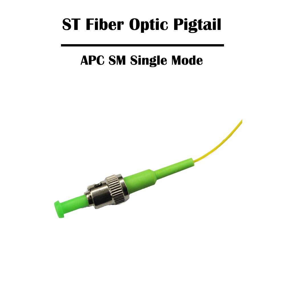 20 Pieces 1.5 Meter ST UPC SM Single Mode MM Multi Mode Simplex 0.9mm Optic Fiber Pigtail FTTH Ethernet: APC SM