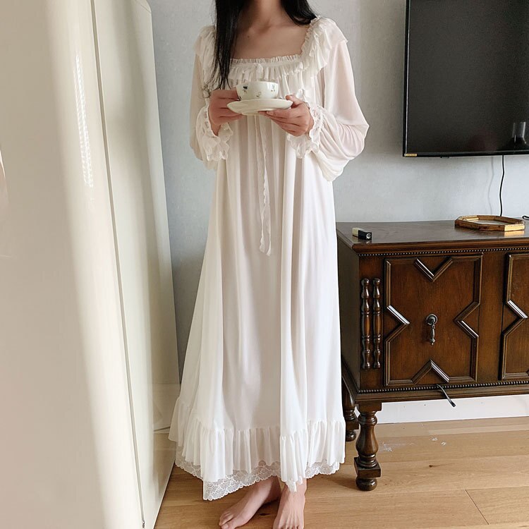 Maternity Nightgown Retro Maternity Pajamas Nursing Sleepwear Maternity Robe Breastfeeding Pajamas Pregnancy Sleepwear Princess