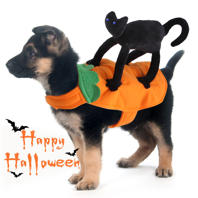 Halloween Dog Costumes Funny Pet Clothes Adjustable Dog Cosplay Costume Sets Novelty Clothing For Medium Large Dogs Bulldog Pug