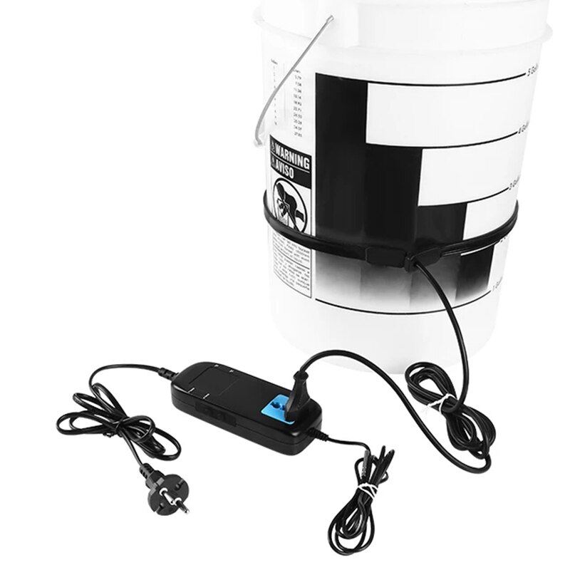 Fermentation Heating Belt For Homebrew Beer Wine Spirits, Plastic Brew Ferment Bucket EU Plug With Digital Stick Thermometer