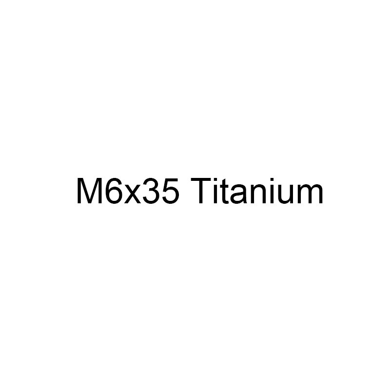 RISK 1pcs M6*30/35/40/50mm Titanium Bike Headset Bolt Bicycle Stem Top Cap Screw for MTB Road Bicycle M6x30mm M6x35 M6x40 M6x50: M6x35 Titanium