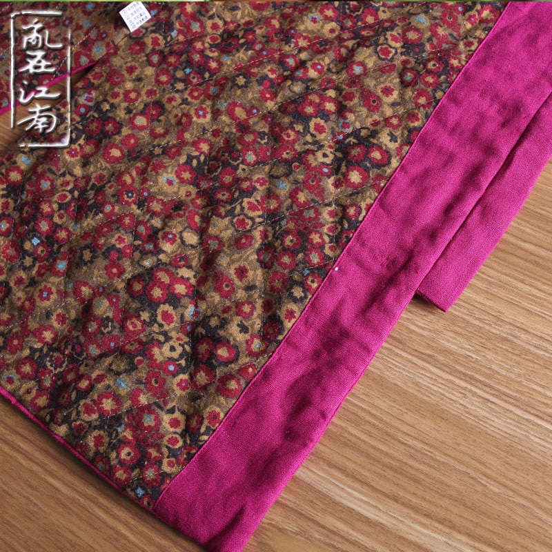 Traditional Chinese Winter Jacket Original Spring Autumn Coat Women Thin Quilted Coat Jaqueta Feminina Abrigos Mujer 4Colors