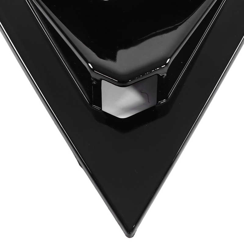 Janela lateral traseira grelhas forte anti risco ventilação de ar colher tons capa abs gloss preto leve para o carro