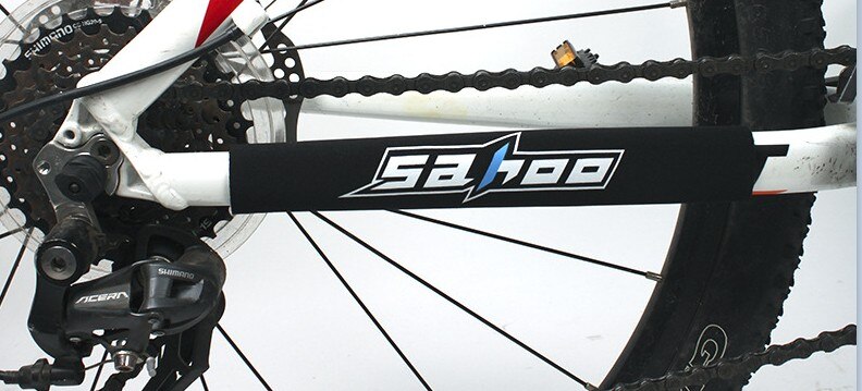 SAHOO Bicycle Chain Protective sleeve MTB Road Folding Bike Chain Protective Jacket 20cm x 10cm Bicycle Practical Accessories: Black