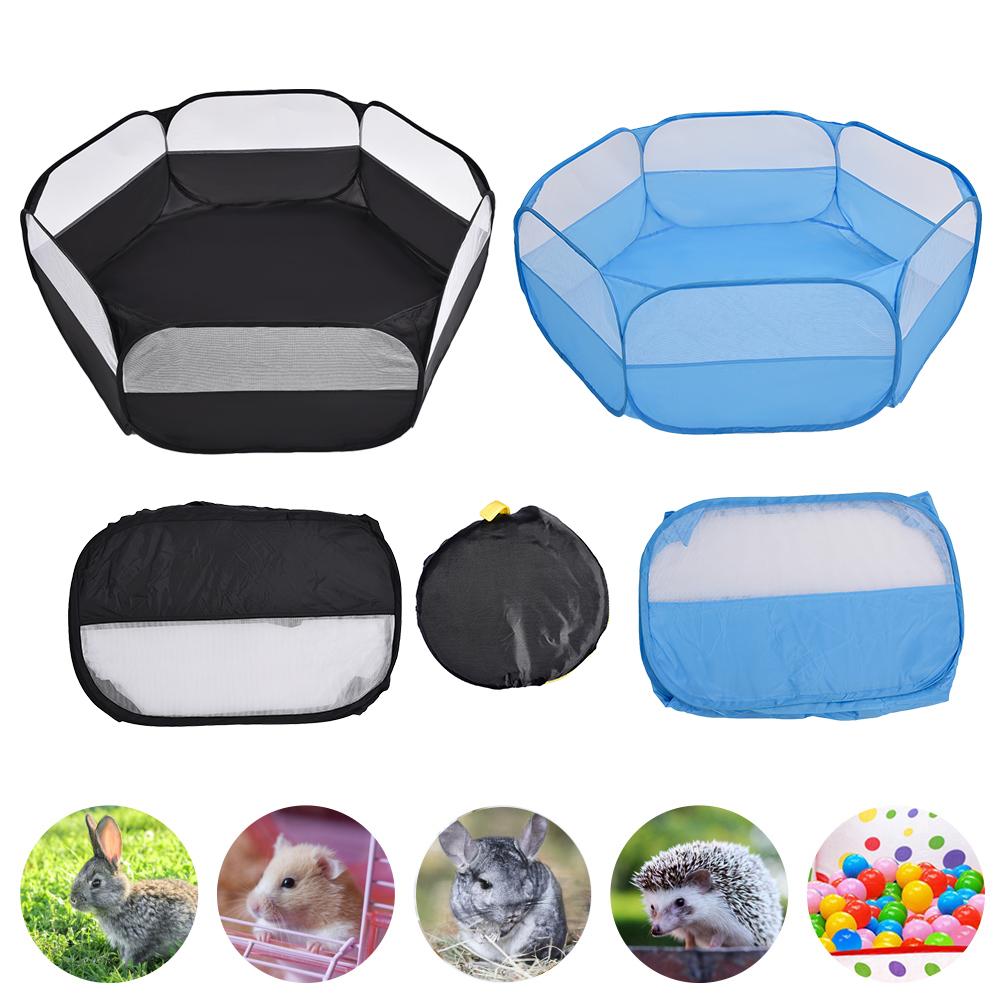 Parc de Jeux Pliable pour Petits Animaux, Tente Pop-Up, Clôture d'Exercice pour Chien, Chat, Lapins, Hamster, Clôture de Cour Extérieure Portable