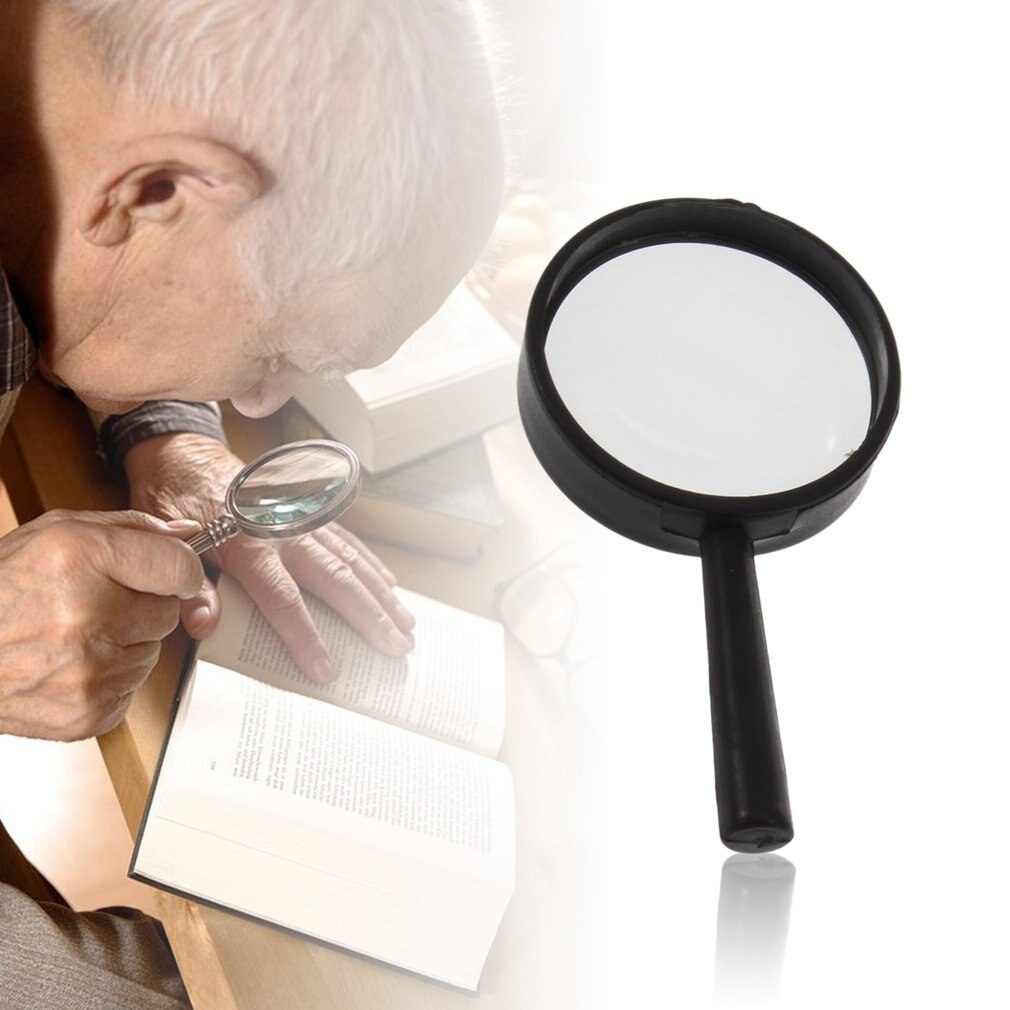 Top Handheld Reading 5X Magnifier Hand Held Magnifying 25mm Mini Pocket Magnifying Glass Children Magnifying Glass