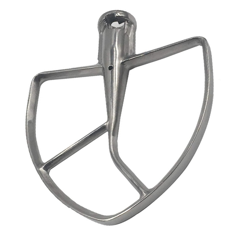 Polished Stainless Steel Flat Beater for KitchenAid 8Q Tilt-Head Stand Mixers,Mixing Parts for KSM7586P KSM7990 KSM8990