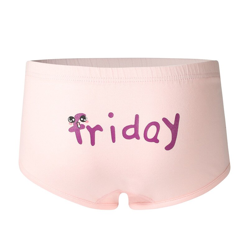[B134] 7Pcs 2-5T intimo per bambini per bambini pantaloncini da cartone animato per bambini morbido cotone lettera settimana mutande mutandine per adolescenti regalo