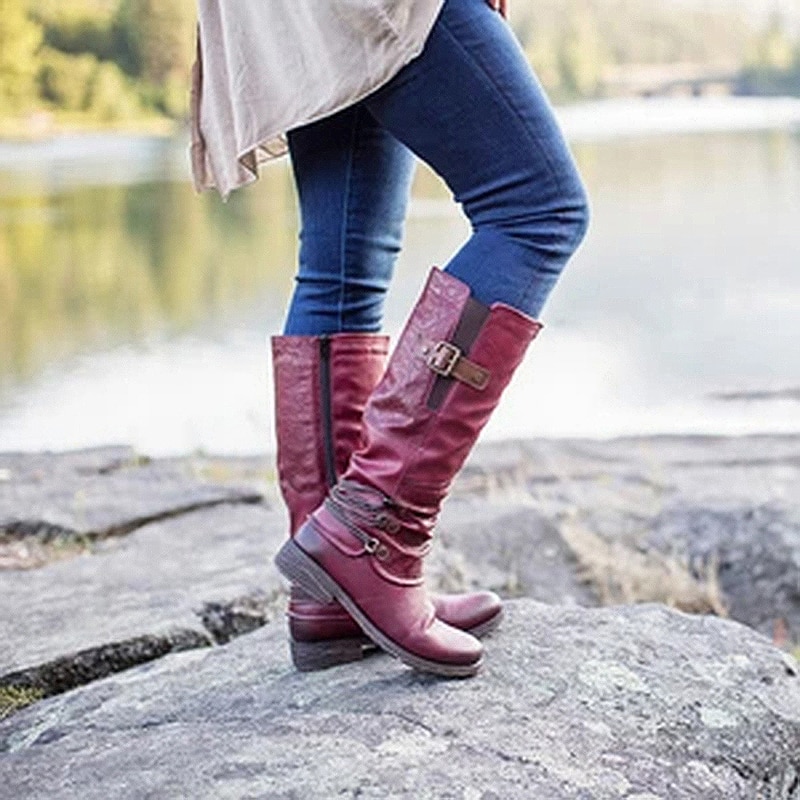 Femmes décontracté Martin bottes femmes bottes plates bas femme cheville chaussures femme grande taille à lacets chaussures de