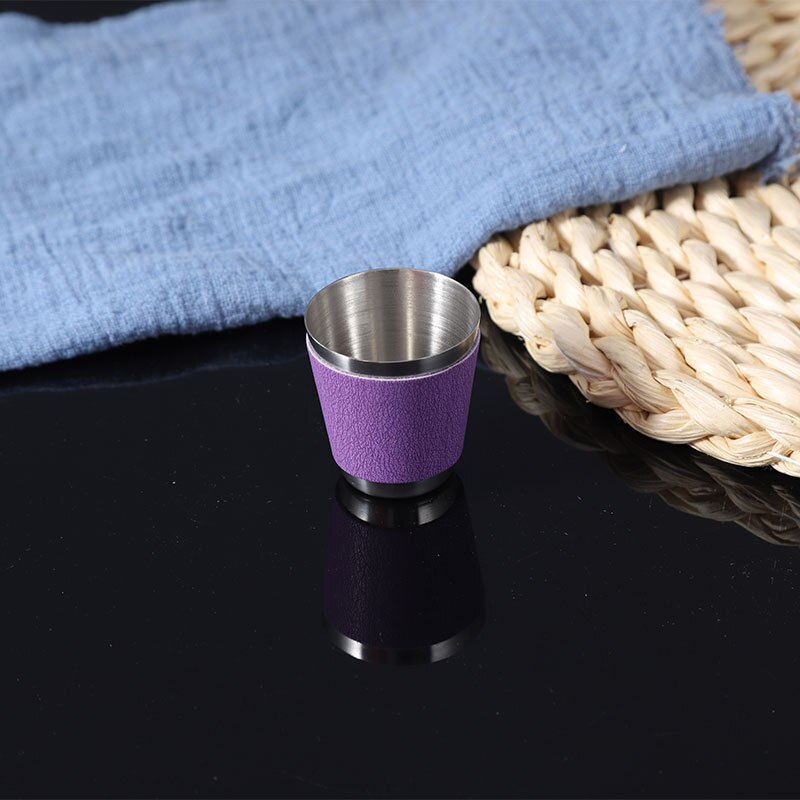 9OZ Portable Flagon Hip Flask set with cups funnel fork spoon purple for Whiskey Vodka Wine Pot Alcohol Drinking Bottle