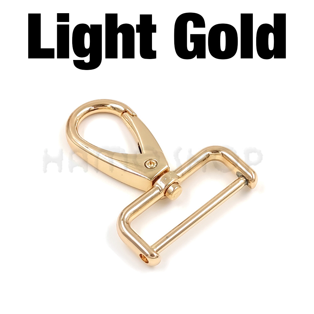 16/20/26/32/38mm Metal Detachable Snap Hook Trigger Clips Buckles Hooks For Leathercraft Strap Belt Keychain Webbing Pet Leash: 3# / Gold