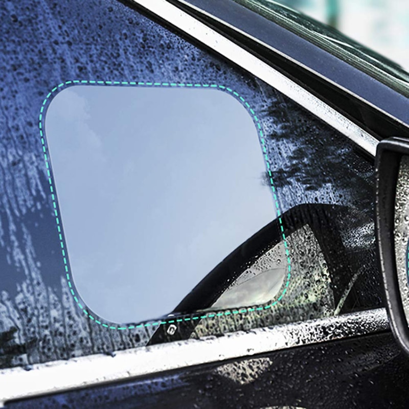 2 stk / sæt bil spejl vindue klar film anti tåge bil bakspejl beskyttende film vandtæt bil klistermærke auto bil tilbehør