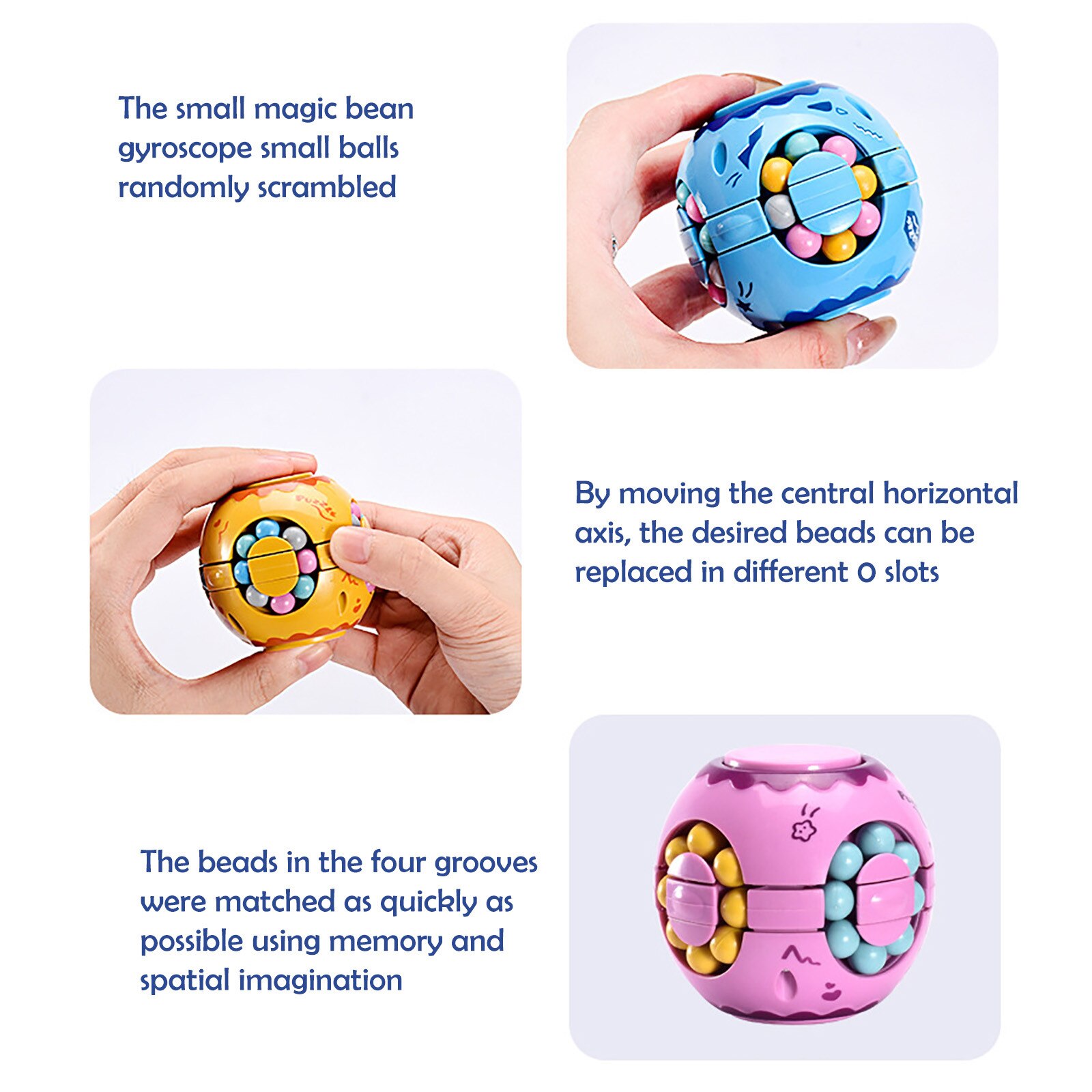 антистресс Colorful Educational Toys For Children Antistress Speed Fidget Toys Stickerless Anti Estress Magic Puzzles Spinner