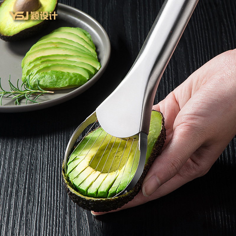 Couteau d'avocat Gadget coupe-acier inoxydable Gadgets de cuisine artefact de coupe de fruits tout pour la cuisine et la maison tranches de fruits de Dragon: Default Title
