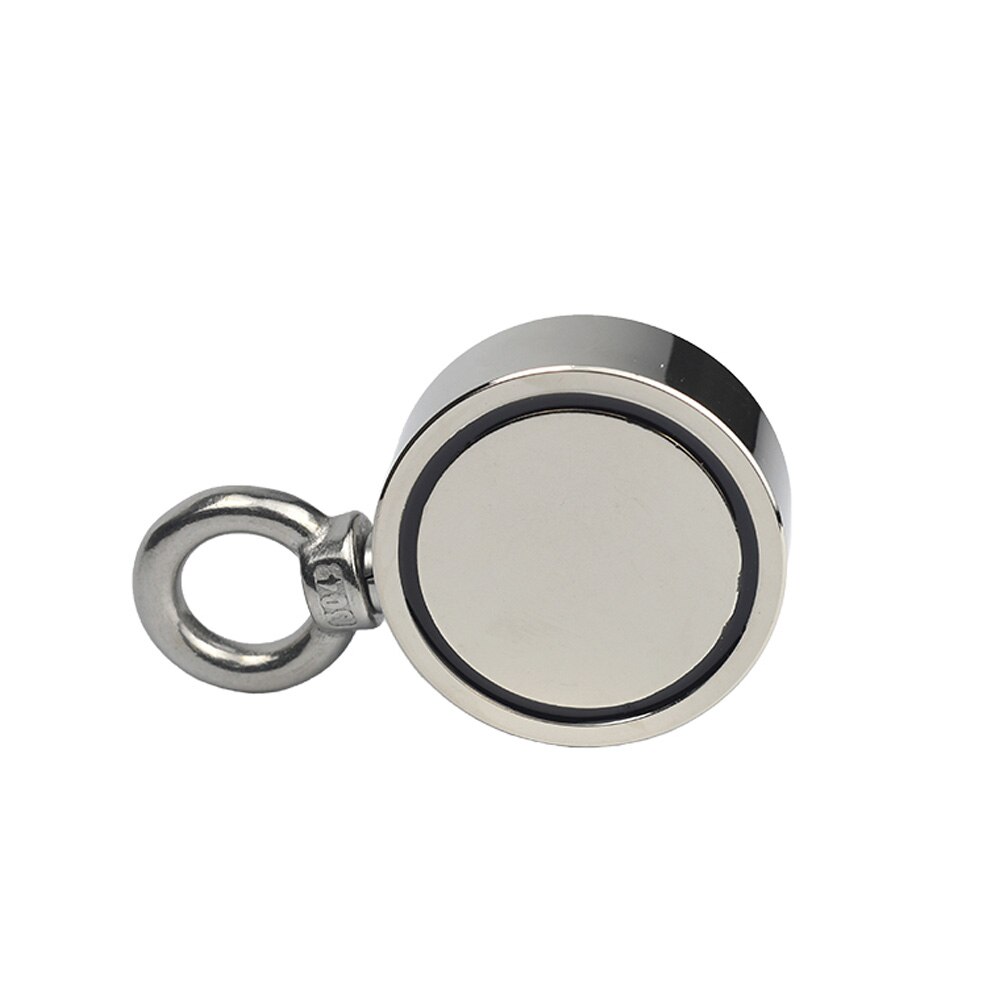 48Mm Sterke Krachtige Neodymium Magneet Ronde Haak Salvage Magneet Zee Vissen Houder Trekken Montage Pot Magneet Zoeker