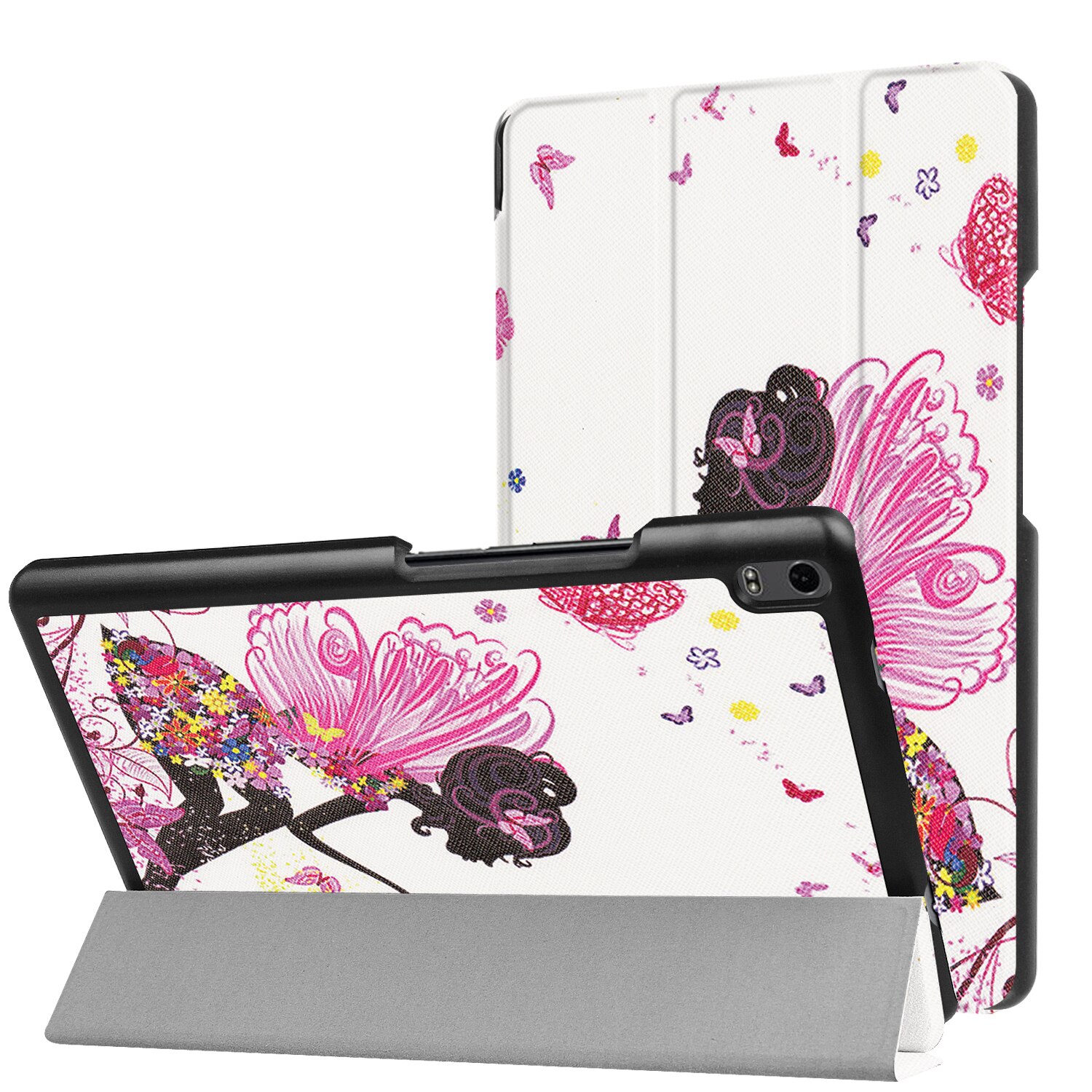 Coque mince en cuir PU avec support rabattable pour Lenovo Tab 4 8 TB-8504F TB-8504N, étui peint pour tablette Lenovo Tab 4 8 Plus TB-8704V 8704V