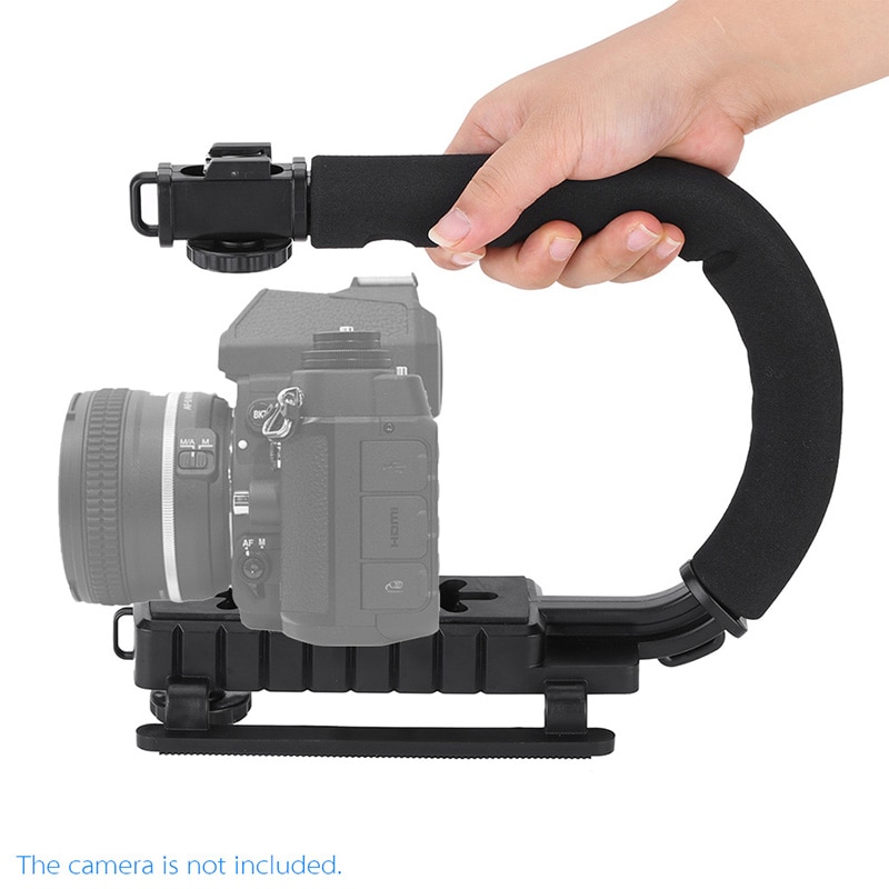 DV Hand Held U-Shaped Portable photography Camera Holder flash bracket Shooting Video Stabilizer Handheld Stabilizing for SLR DV
