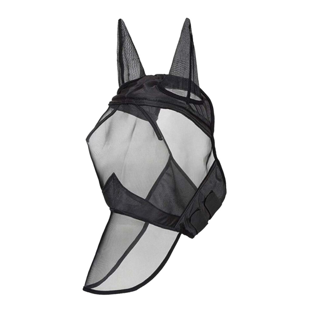 Horse Fly Mask, Standard with Ears and Nose, Equestrian Equipment Supplies