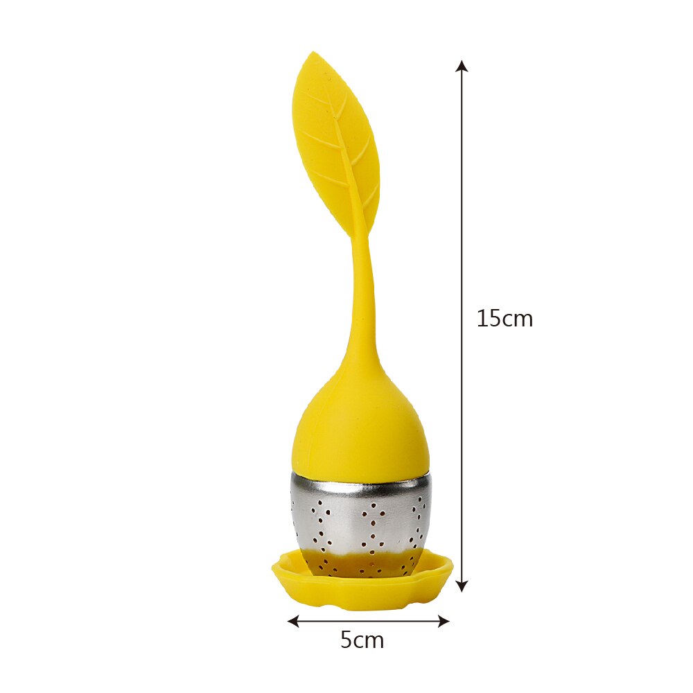 Silicone Cute Leaf Tea Infusers High temperature Resistance Tea Strainers Reuseable Teaware Filters Scented Tea Tools