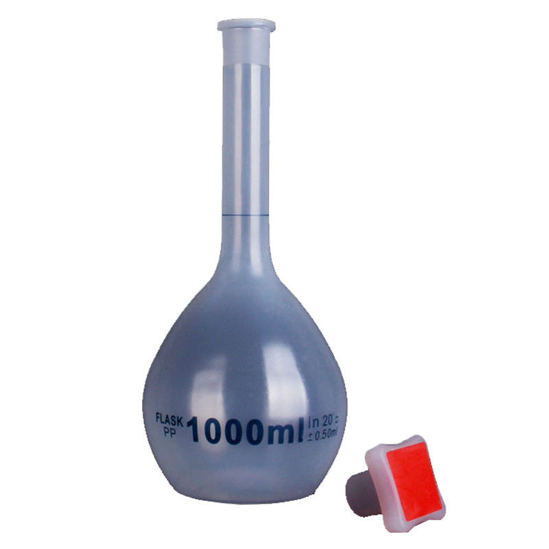 10 ml-1000 ml Heimat/Labor Kunststoff Messkolben Für Chemie Experienment Reagenz Flaschen w/Schraube buchse Typ