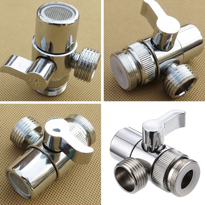 Faucet Valve Diverter Sink Valve and Cold Water Tap Faucet Splitter Adapter Valve Home Bathroom Kitchen Accessories