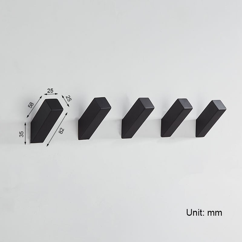 Perchero individual montado en la pared, gancho para abrigos y toallas resistente para baño, cocina y dormitorio
