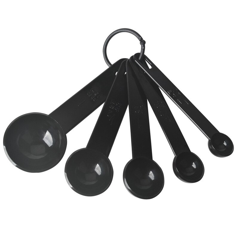 5 pçs/set Concha Colher De Medição Colher de Medição de Cozimento Cozinhar Ferramentas de Café Com Escala Colorido Utensílios De cozinha de Plástico