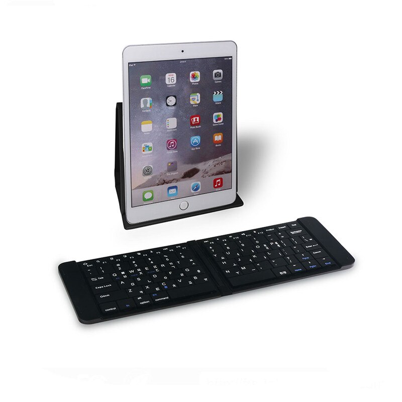 Trådløst bluetooth computer tastatur mini folde bt tastatur lille ultra slank foldbar bærbar pc kontor tastatur til ipad telefon
