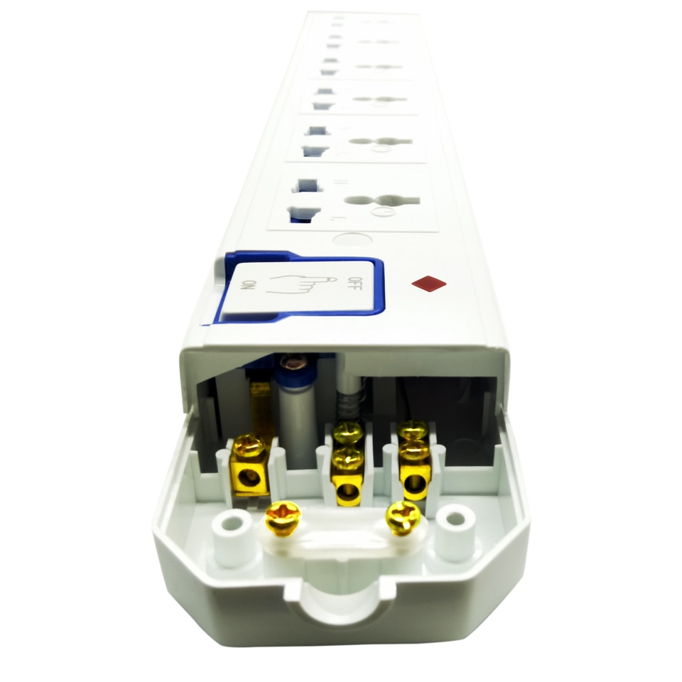 Multiple AC Electrical Rewireable Power Strip 3 4 5 6 Outlets US EU UK AU CN Outlets Extension Socket Cord Cable 10A 250V 2000W