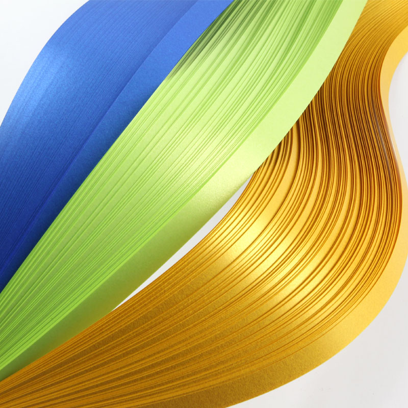 3mm Metallic Schimmer Perlglanz Papier Quilling Papier Streifen Handgemachte Farbe Papier 60 teile/beutel 54cm Lange für Kunst handwerk DIY