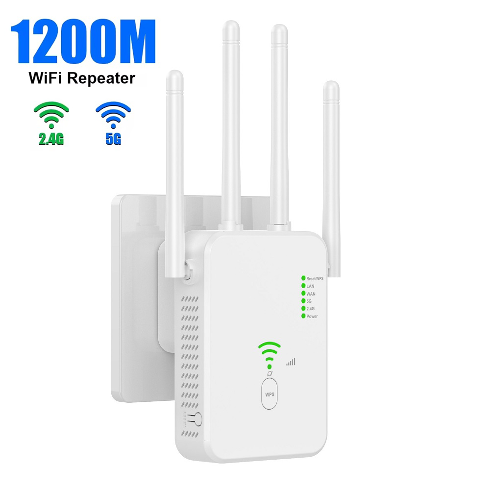 1200 mb/s wzmacniacz Wi-Fi dwuzakresowy 2.4G i 5 GHz 802.11ac gigabitowy wzmacniacz WPS router wzmacniacz sygnału bezprzewodowy router Wi-Fi dla domu: FIOLETOWY / Bundle2