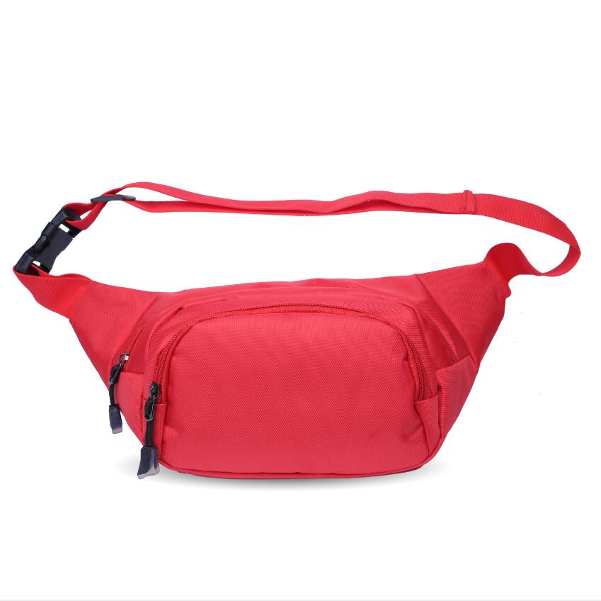 2020 masculino cintura saco pacote bolsa casual grande telefone cinto bolsa bolsa de viagem lona saco do telefone: Vermelho