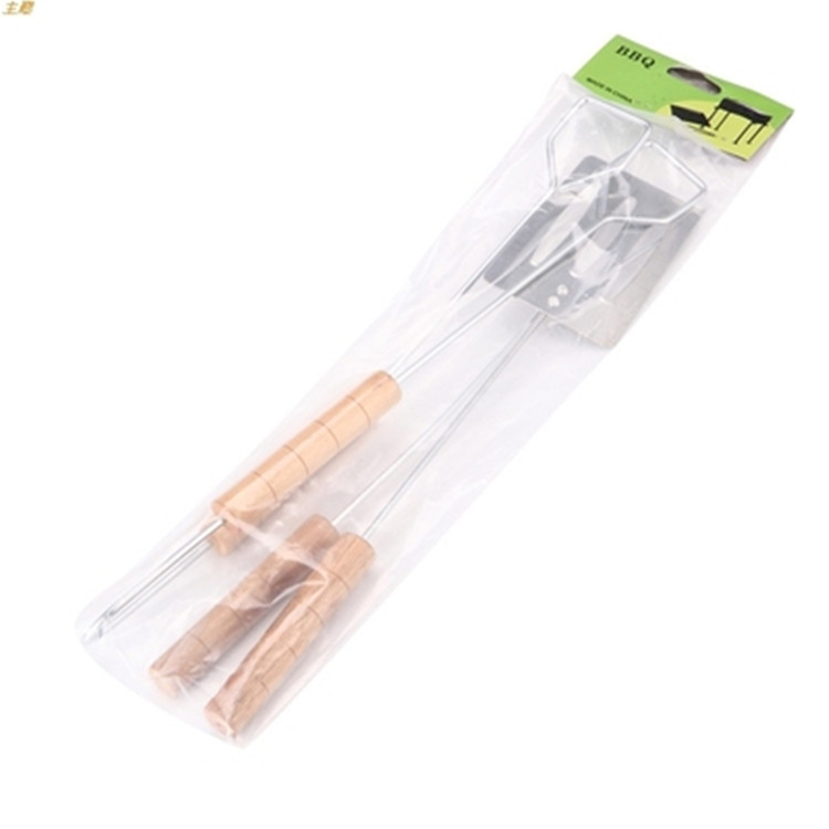 Multi-Functional Outdoor Grill Accessories BBQ Three-Piece-Pronged Toasting Forks tan jia Shovel