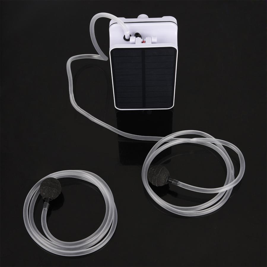 Solar Powered Waterproof Oxygenator Aerator Air Pump Oxygen for Outdoor Pool Pond Emergency