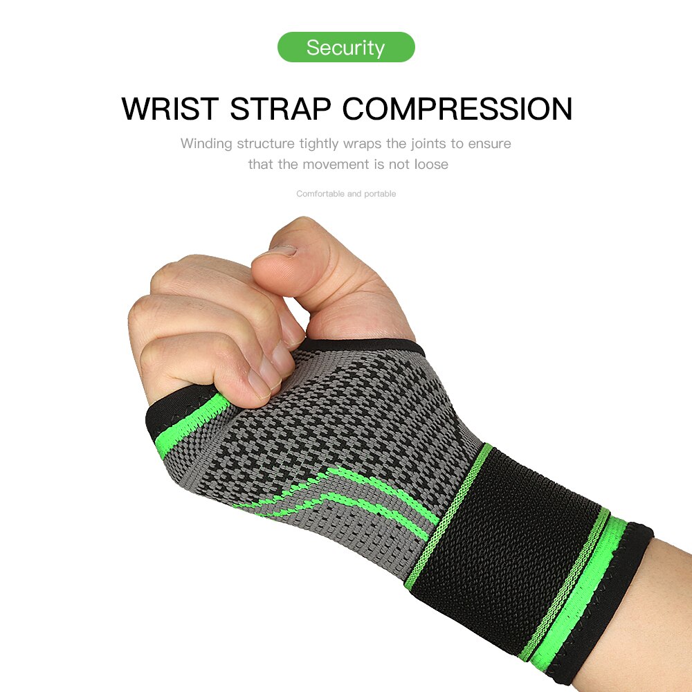 Ademende Bandage Fitness mannen Pols Palm Ondersteuning Crossfit Gewichtheffen Wrist Wraps Bandage Gym Training Mannen Polsband