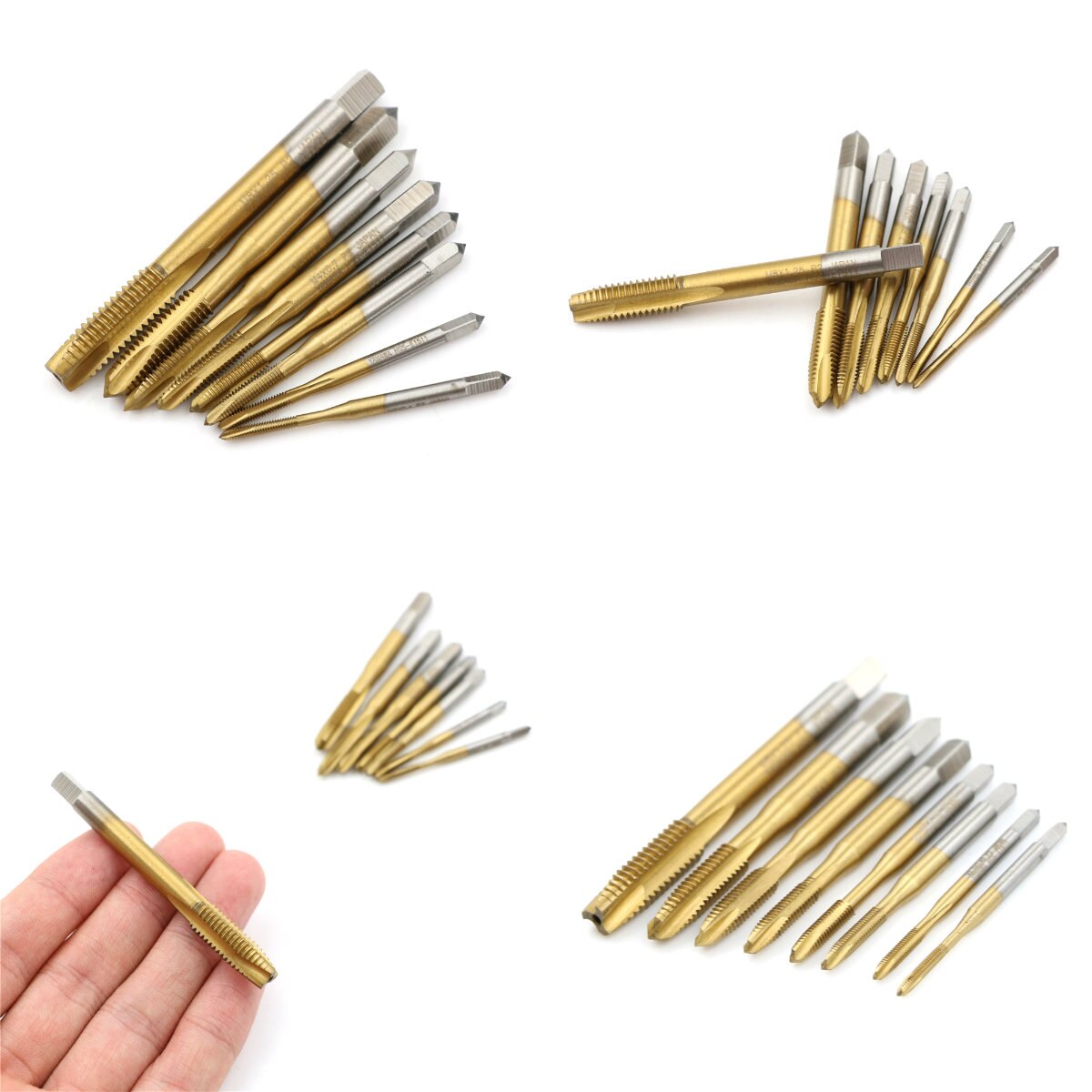 Boor M2/M2.5/M3/M3.5/M4/M5/M6/M8 Hss Titanium Machine Rechts hand Tap Spiraal Punt Draad Plug Handvat Kranen