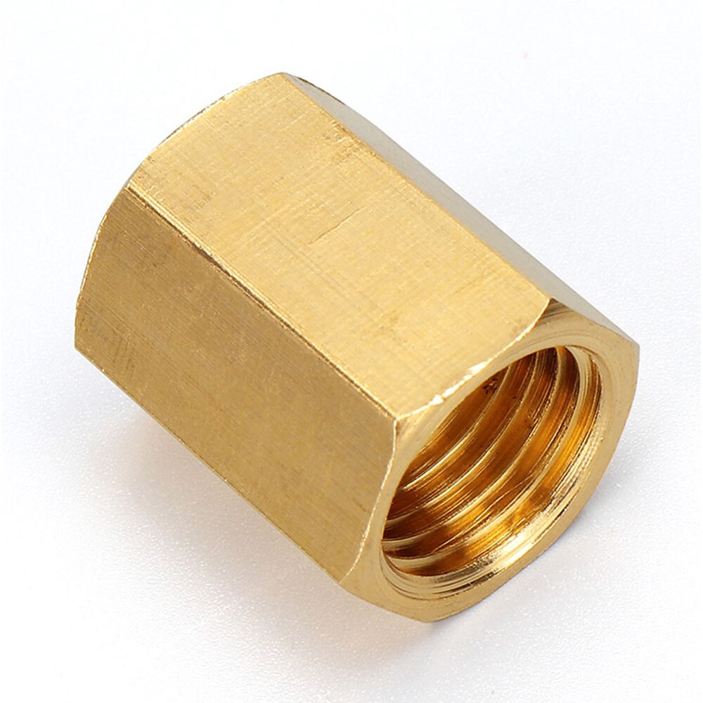 Messing Rohr Fitting Kupfer Schlauch Hex Kupplung Koppler Schnelle Connetor Innengewinde 1/8 &quot;1/4&quot; 3/8 &quot;1/2&quot; 3/4 &quot;BSP Für Wasser Kraftstoff Gas