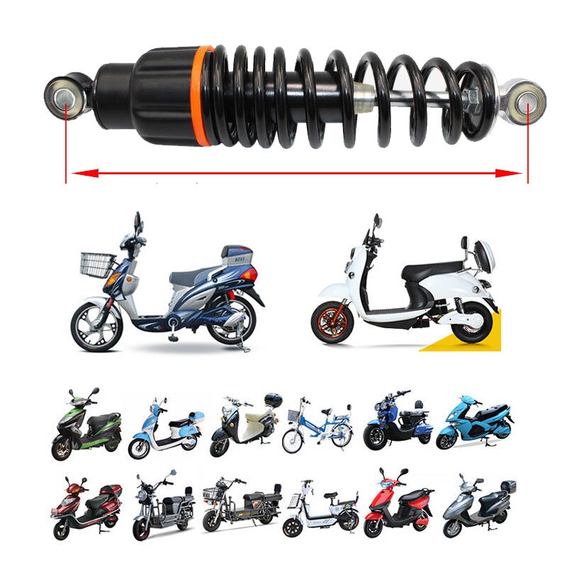 Form Rear Shock Absorber Electric Bicycle Motorcycle Hydraulic Rear Shock Absorber Adjustable Suspension