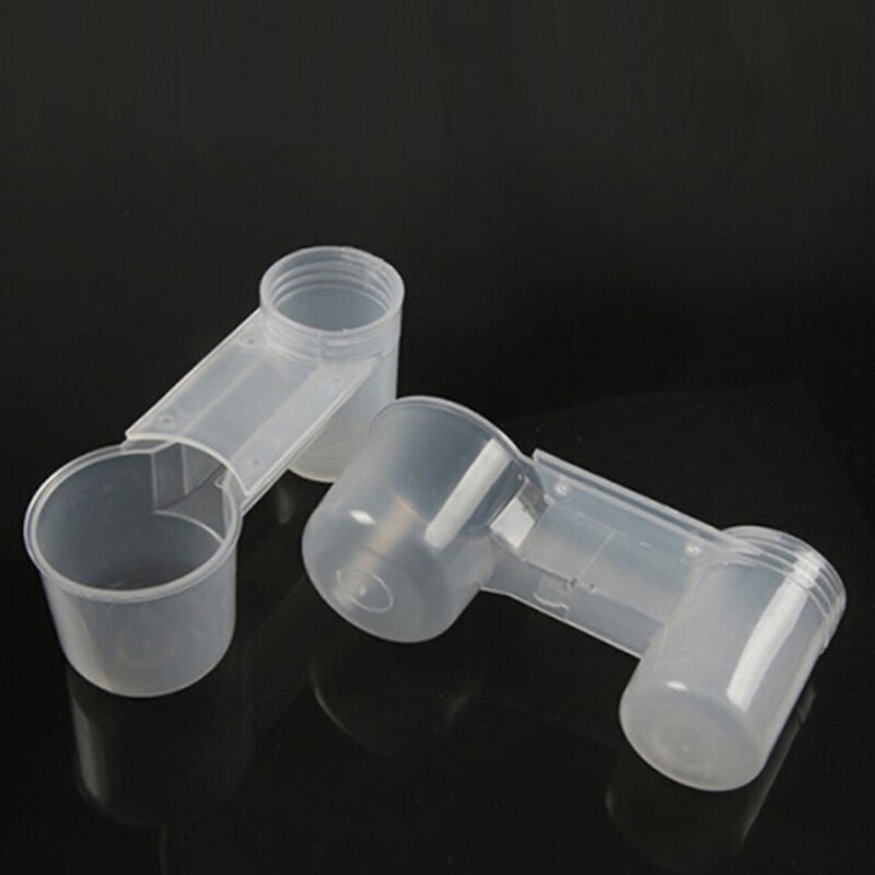 2Pcs Portable Plastic Clear Water Bottle Bird Feeder Drinker Cup for Poultry Dove Pigeon Bird
