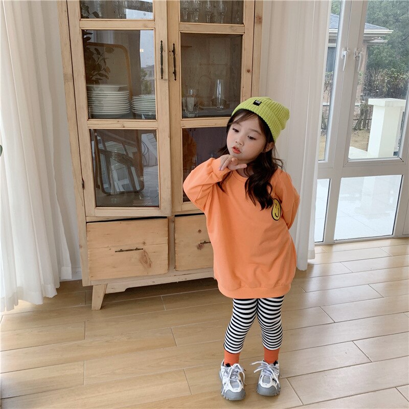 Baby meisjes zwart wit gestreepte stiksels leggings katoen lente zomer slim fit geribbelde lange broek patchwork broek