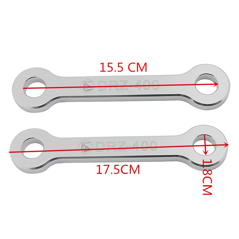 For 2000 Suzuki DRZ400 E / S / SM DRZ400E DRZ400S DRZ400SM Rear 2" Inch Lowering Links Billet Kit Chassis Components