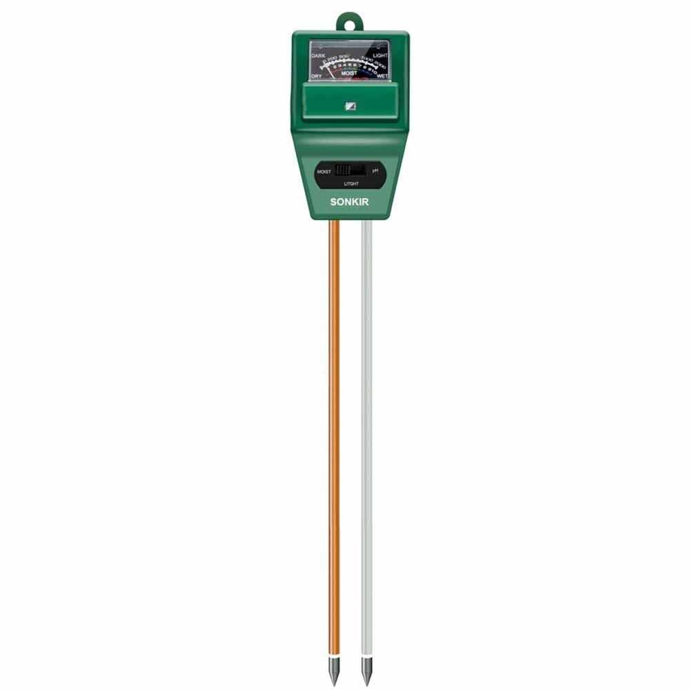 Medidor digital de ph do solo 4 em 1, monitor de temperatura, luz solar, testador para jardinagem, plantas, agricultura com luz negra: B