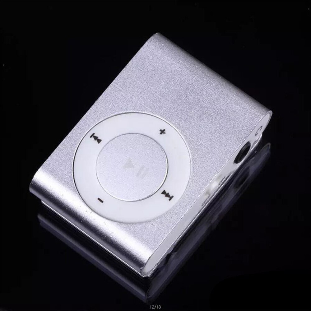 Mode Mini Usb MP3 Clip Muziek Media Speler Draagbare Mp3 Play Usb Ondersteuning Micro Sd Tf Card Muti Kleur: -Silver